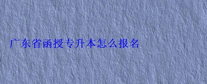 广东省函授报名官网查询，广东省函授站