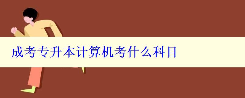 成考專升本計算機考什么科目